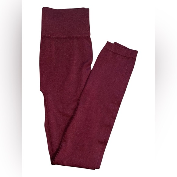 Sofra Burgundy Leggings – One Size (Fits S–XL) - Picture 1 of 4